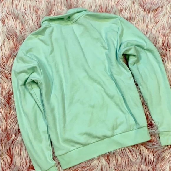 Mint Collared Pink Quarter Zip Sweatshirt - Picture 4 of 4